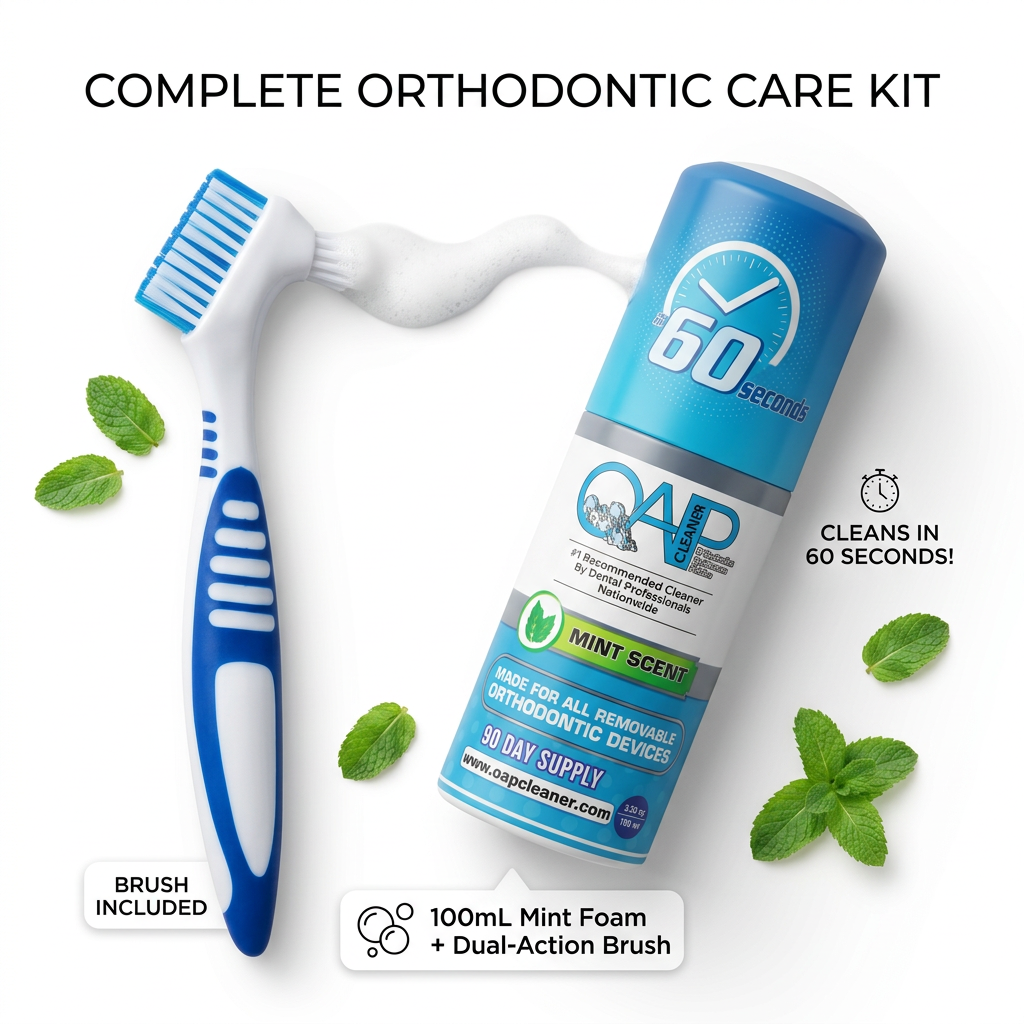 OAP Cleaner 100mL Foam with Denture Brush