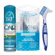 OAP Cleaner Intro Kit | 44.3mL Foam (2 Count) with Free Denture Brush & Travel Packs